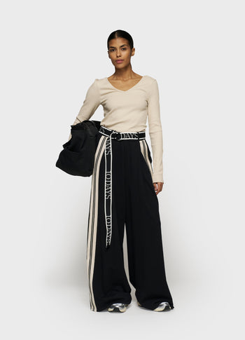 v-neck long sleeve ballet top | light earth