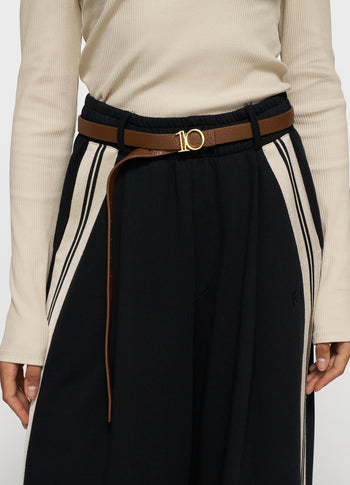 monogram belt | truffle