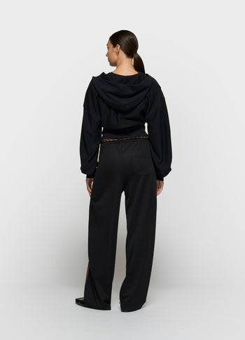 ballet zip hoodie | black