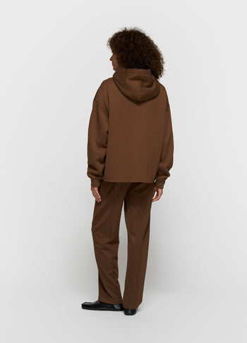 statement logo hoodie | dark truffle