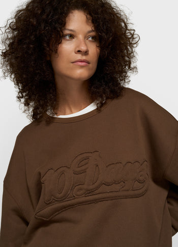 statement sweater | dark truffle