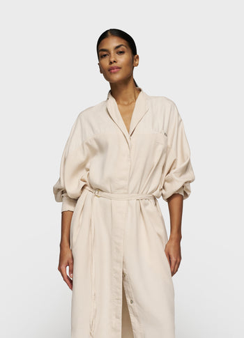 kimono dress tencel | light earth