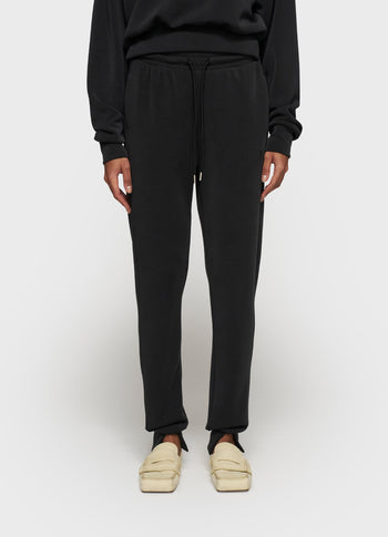 soft scuba cuff jogger | black