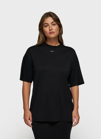 oversized tee jersey | black