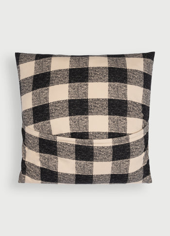 pillow check 60x60 | black