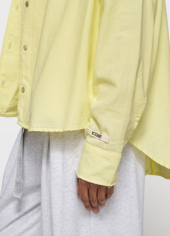 pique shirt | pastel yellow