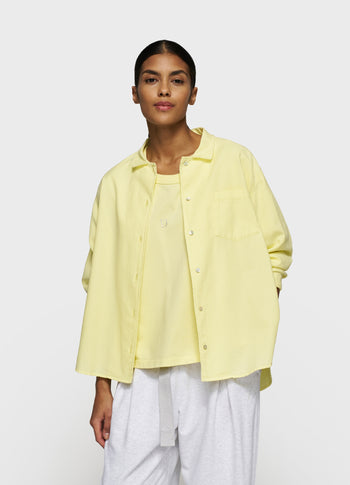 pique shirt | pastel yellow