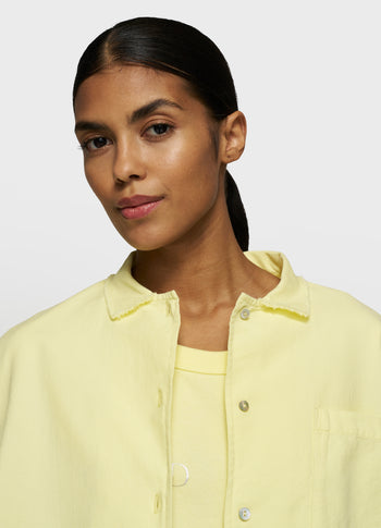 pique shirt | pastel yellow