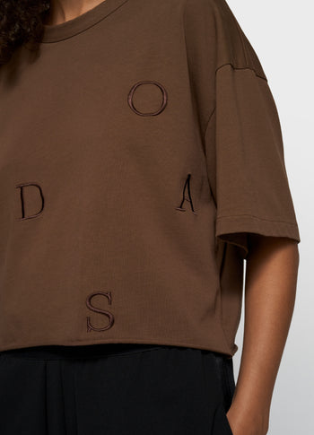 thick cotton tee 10DAYS | dark truffle