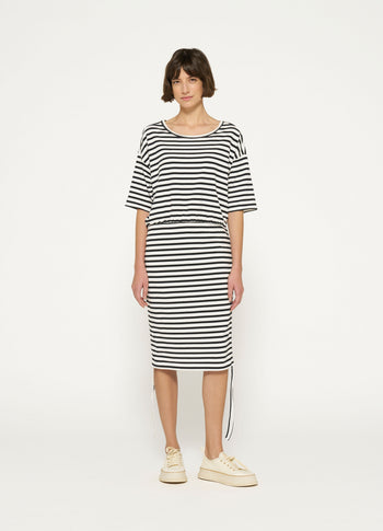 proud dress stripes | ecru/black