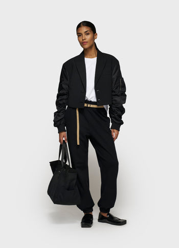 bomber blazer | black