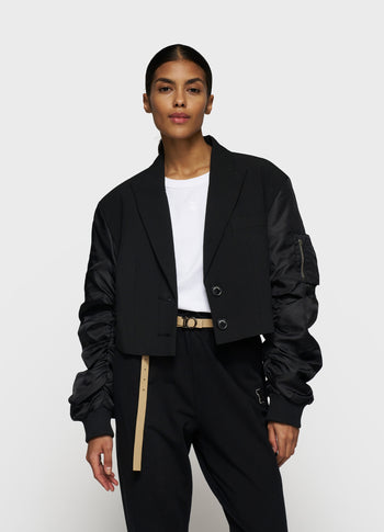bomber blazer | black