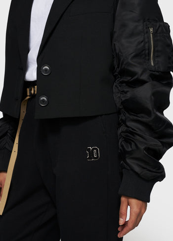 bomber blazer | black