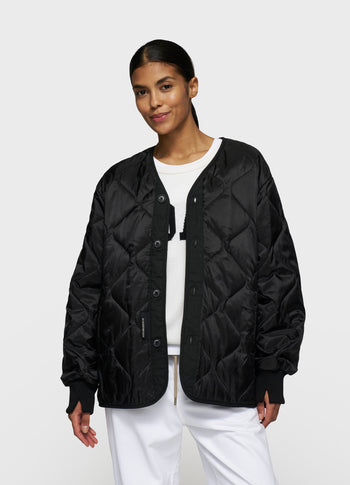 light padded jacket | black