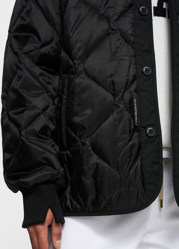 light padded jacket | black