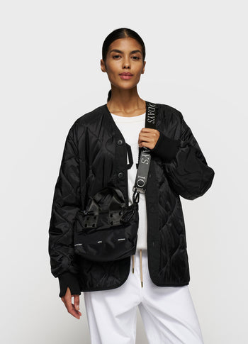 padded shopper small | black