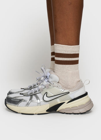 socks 2 stripes | truffle