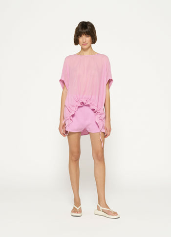 shortsleeve blouse | violet