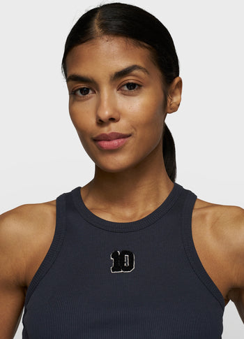 tank top rib terry | dark navy