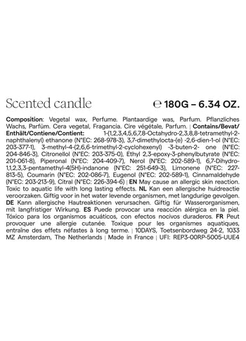 simple scented candle | multicolor