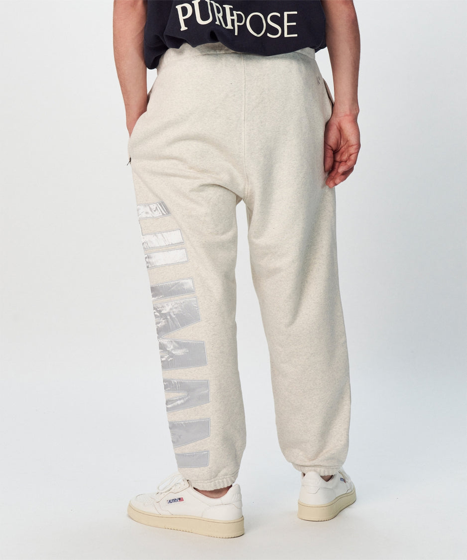 Chris fleece jogger | soft white melee