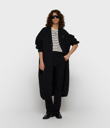 lange baseball vest | black