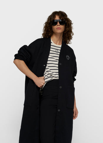 lange baseball vest | black