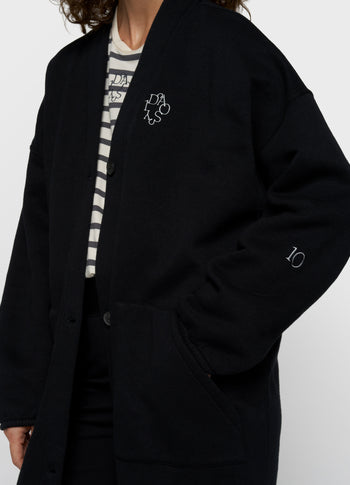 lange baseball vest | black
