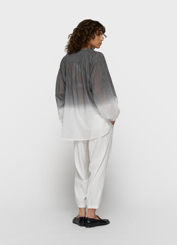 dip dye blouse | mid grey