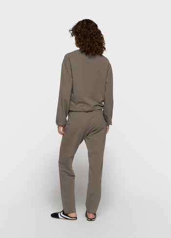 silent chique slim jogger | dark fog