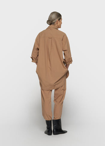 long blouse | light fudge