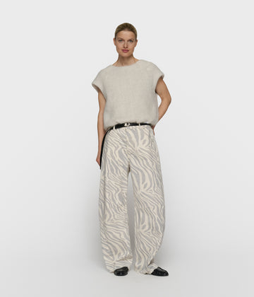 western broek zebra | ecru