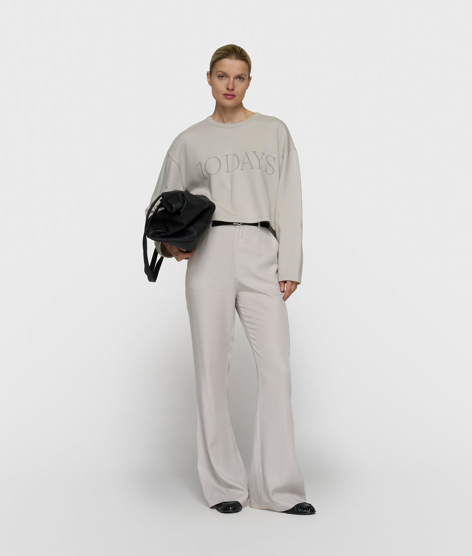 korte 10DAYS sweater | stone