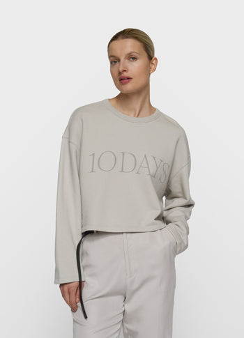korte 10DAYS sweater | stone