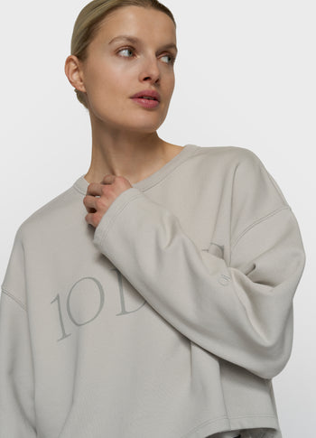 korte 10DAYS sweater | stone