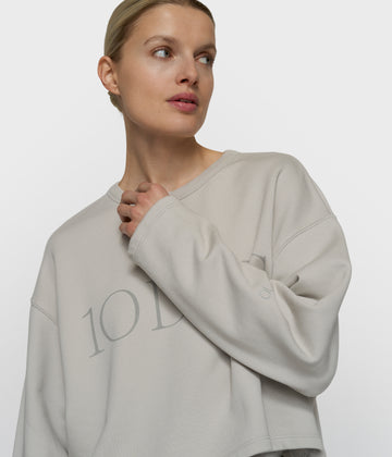 korte 10DAYS sweater | stone