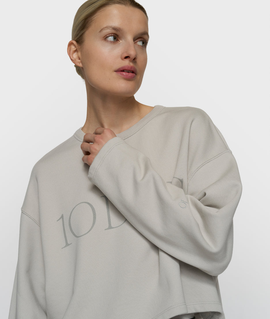 korte 10DAYS sweater | stone