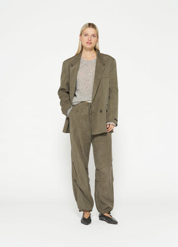 fine knit sweater | light grey melee