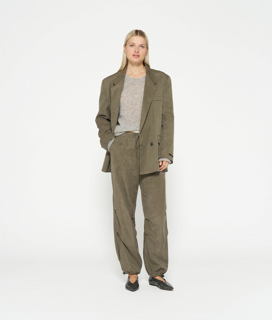 fine knit sweater | light grey melee