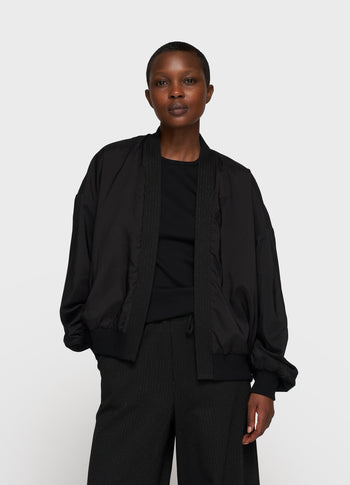 reversible cardigan punto | black