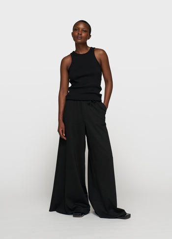 tank top pearls | black