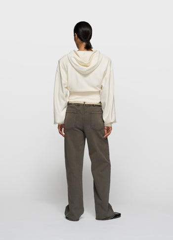 ballet zip hoodie | pearl