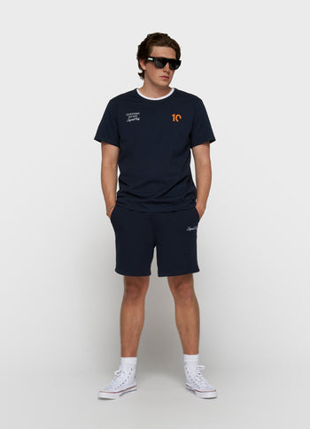 fitted tee | dark blue