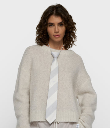 stropdas strepen | white/stone