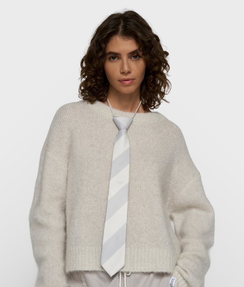 stropdas strepen | white/stone