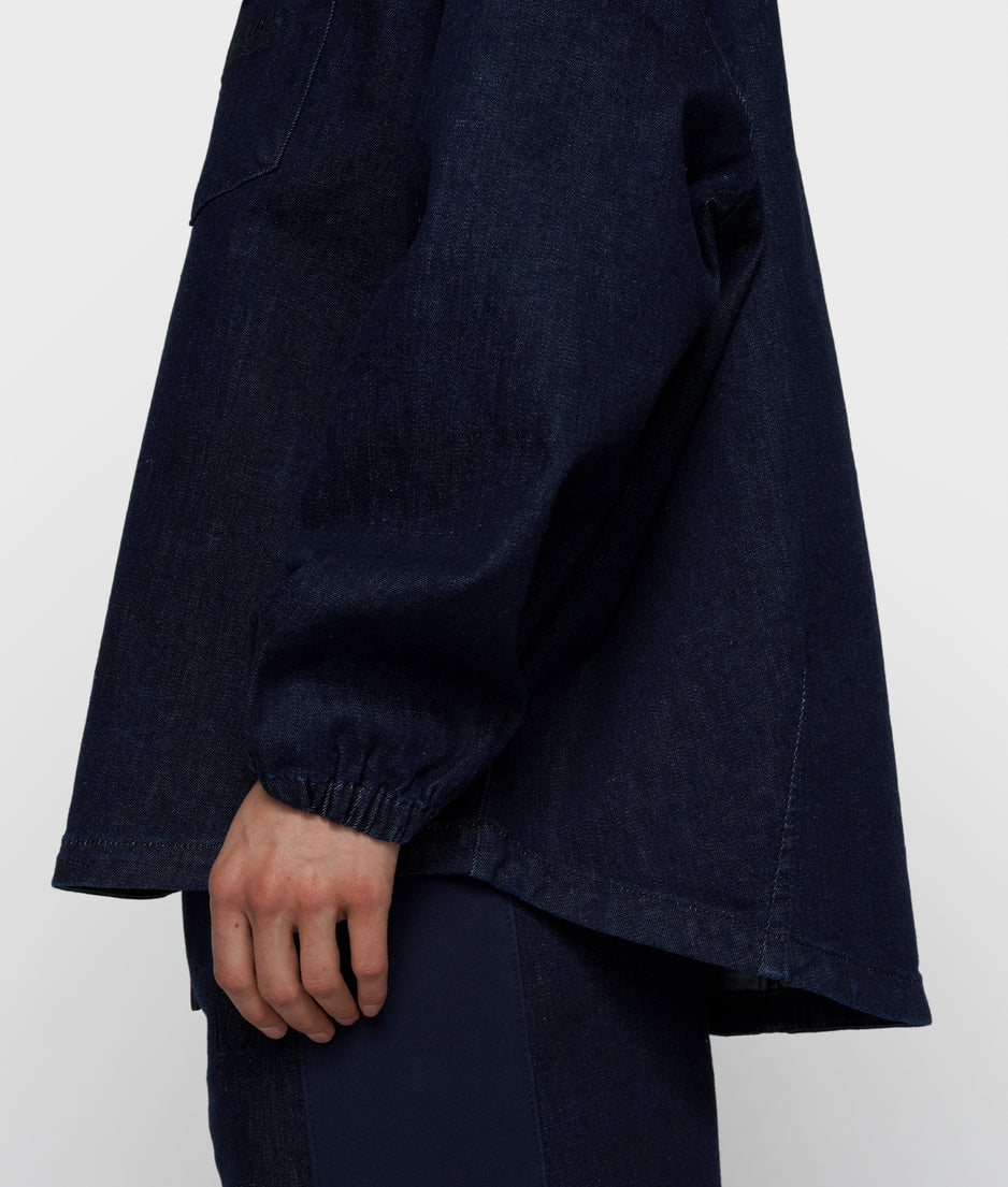 blouse chambray | dark blue