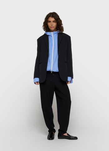 travel blazer dubbele manchet | black