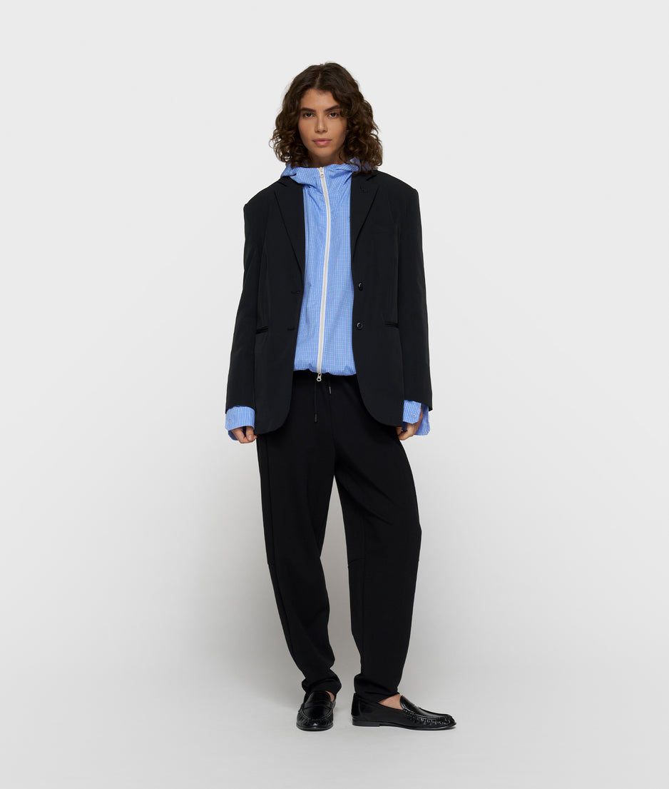travel blazer dubbele manchet | black