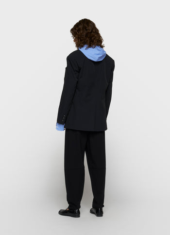 travel blazer dubbele manchet | black
