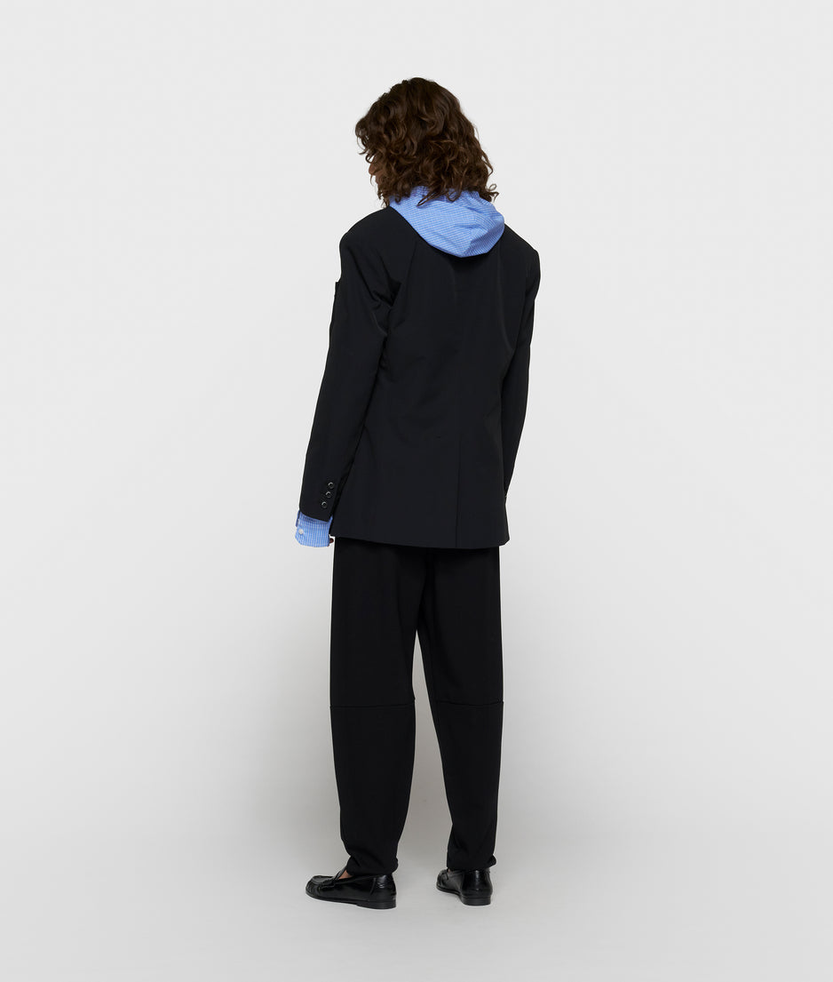 travel blazer dubbele manchet | black